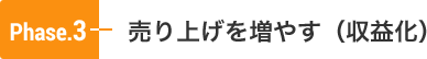 売上を増やす（収益化）