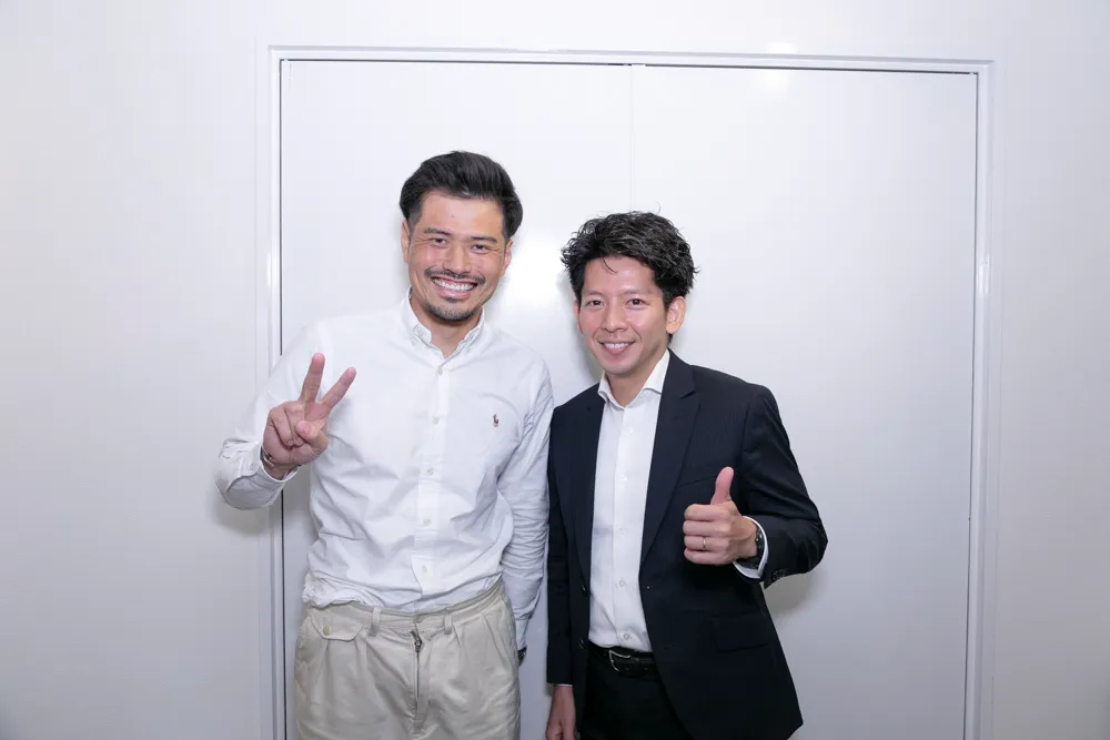CMSpro代表谷口翔太とコリン代表谷口嘉正のツーショット写真